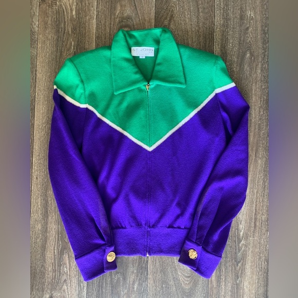 vintage St John cardigan  sz Small - Picture 11 of 15